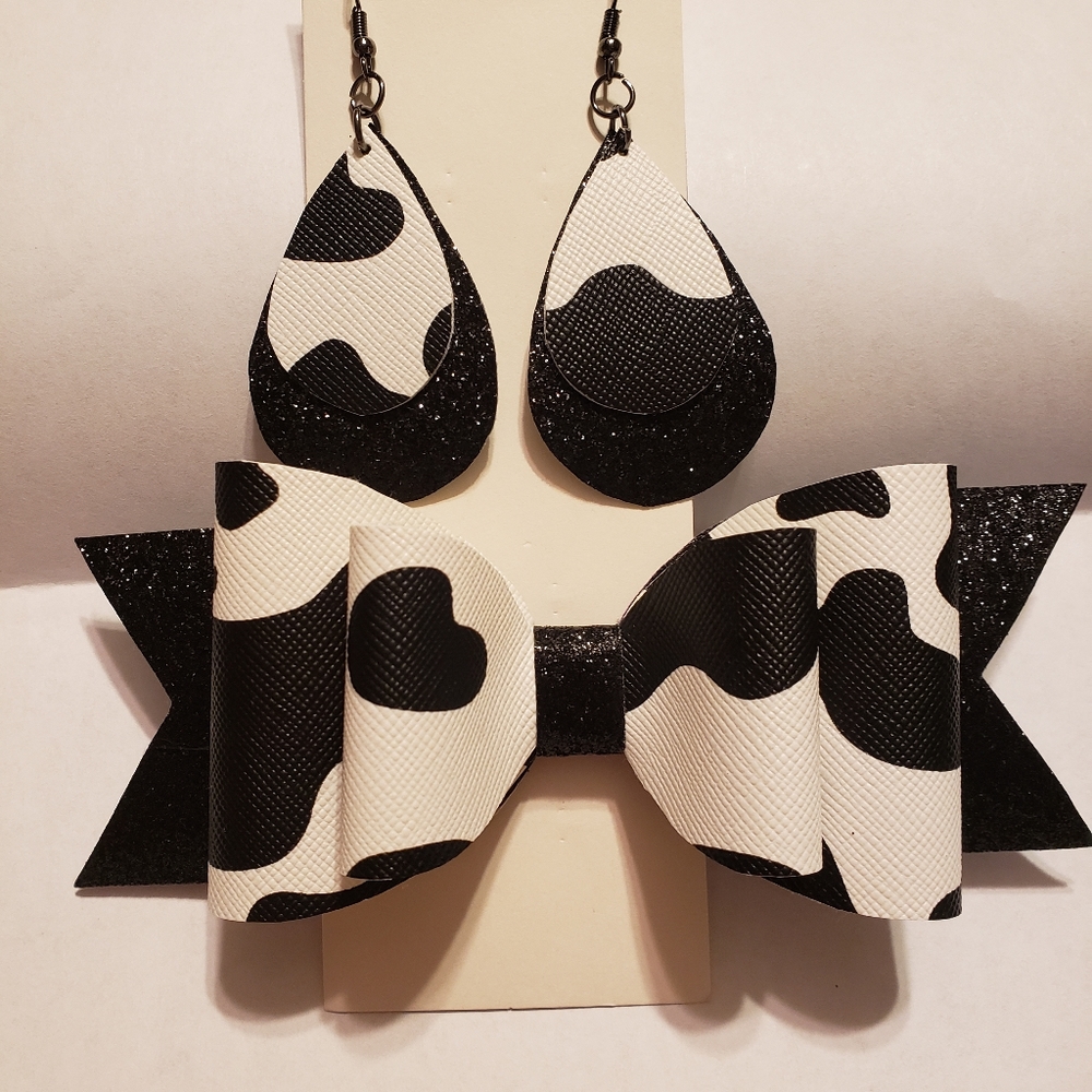 Cow print set